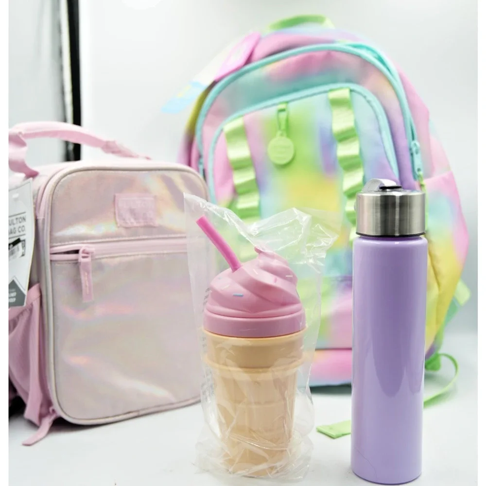 EcoTech Logan‎ Backpack Bundle Fulton Lunchbox Trolls Crayola School Set